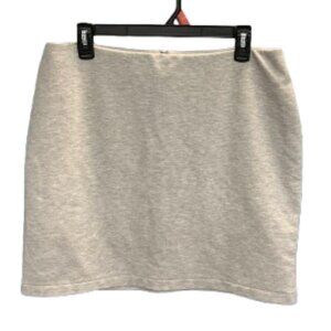 ✨ Calvin Klein Gray Knit Skirt With Back Zipper Closure - Size M